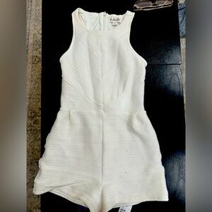 Ava & Aiden Ivory Textured Jumpsuit